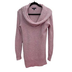 American Eagle Women’s Chunky Knit Cowl Neck Long Tunic Sweater Size Medium